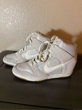 Nike Dunk Sky Hi Iridescent Wedge Sneakers 10.5